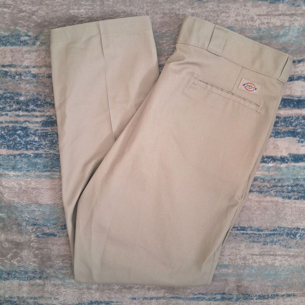 Dickies 874 Flex Mens Size 40x30 Tan Original Fit Uniform Work Pants Khaki